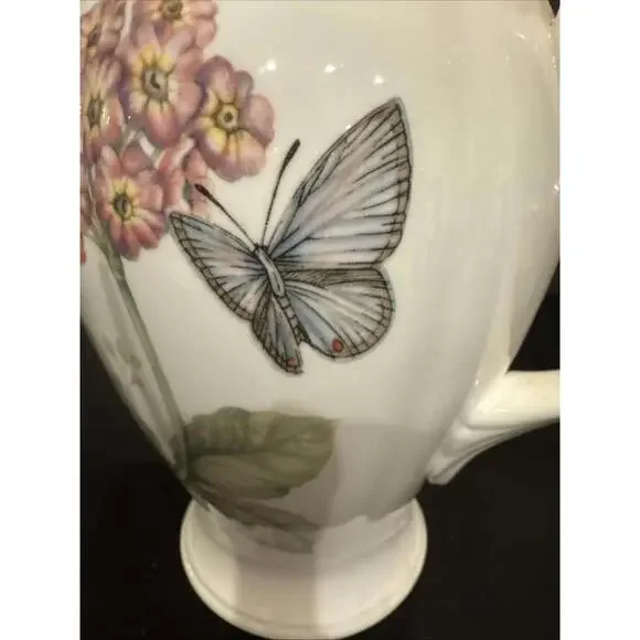 Lenox Butterfly Meadow Coffee Pot Without Lid Floral, Whimsical, Stunning - Picture 5 of 7